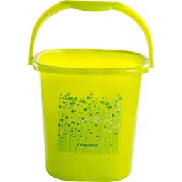 Nayasa 25L Plastic Parrot Green Bucket (Pack of 3)-8