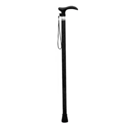Shakuntla Plastic Black Textured Single walking Stick, Length: 83 cm-image-7