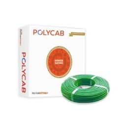 Polycab Optima Plus 6 Sqmm Single Core Green FRLF Copper PVC Insulated House Wire, Length: 90 m-21