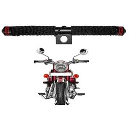 Miwings Heavy Duty Metal Black Rod Leg Guard Front Bike Safety Crash Bar-Rod With Wrapped Rope Compatible Airfly Tied For Bs3 &a; Bs4 Model Royal Enfield Bullet 350Cc &a; 500Cc-40