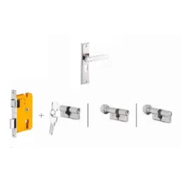 Dorset Deolo HL DEO 8 inch Zinc SC Finish Lock Set with Coin &a; 60mm Knob Cylinder-picture-48
