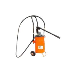 Hukums 10Kg Orange Bucket Grease Gun with Wheel-picture-15
