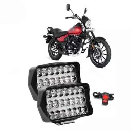Cartronics 21 LED 2 Pcs Fog Light Set with On/Off Switch for Bajaj Avenger Black-picture-39