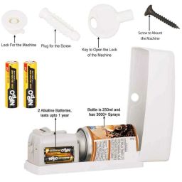 Airance Automatic Air Freshener Dispenser with 250ml Coffee Refill Bottle, Air-CMB-DISP-LED-A3-CF-08 image 3