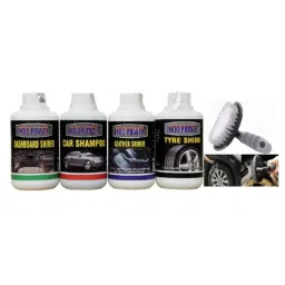 Indopower Ff871 Dashboard Shiner, Car Wash Shampoo, Tyre Shiner, Leather Shiner, All Tyre Cleaning Brush Kit, AHh873-image-49