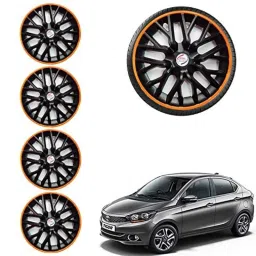 Auto Pearl 4 Pcs 14 inch ABS Phoenix Black &a; Orange Car Wheel Cover Set for TATA Tigor-picture-17