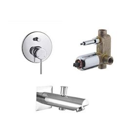 10X DV-7733 Brass Diverter with Wall Spout-28