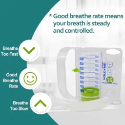 MCP 4000ml Voldyne Volumetric Respirometer for Lungs &a; Deep Breathing image 3