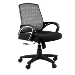 Furniturstation Leatherette Black Ergonomic Mesh Low Back Office Chair, SB_MESH -01_ 2 IN1 BKGY-picture-37