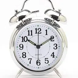 Analog Silver Clock-16