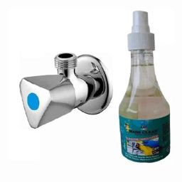 Fastgear Triangle Stainless Steel Silver Chrome Finish Bathroom Faucet Set, FG1086-image-60