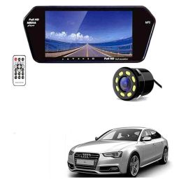 Auto Pearl CBP13 7 inch HD Bluetooth LED Touch Screen with 8 LED Reverse Camera for Audi S5-10