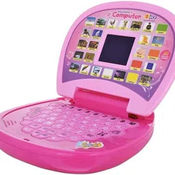 bdj enterprise Easily Learning ABC and 123 Mini Laptop with LED Display and Music (Pink) image 4