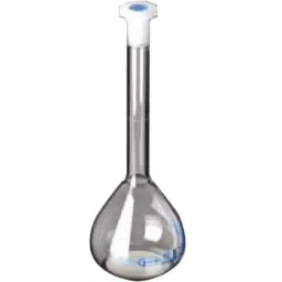 Glassco 1ml Volumetric Flask with Penny Head Glass &a; Polyethylene Stopper, 130.576.00-28