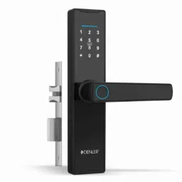 Denler DL05 Black Digital Smart Door Lock with Inbuilt Wi-Fi App, Passage Mode, OTP, Fingerprint Lock, RFID Card, PIN &a; Key-9