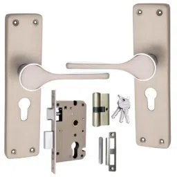 ATOM 203mm Zinc Silver Satin Finish Mortise Door Lock Set, MH-O50-CY-SS-BSK-image-36