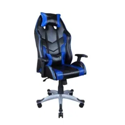 Sunview PU Leather Blue &a; Black Gaming Chair with Neck &a; Back Comfort-12