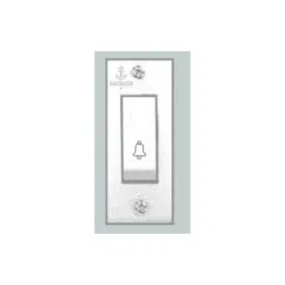 Anchor Penta Deluxe 6A 1 Module White Bell Push Switch, 38047 (Pack of 20)-picture-30