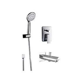 IRIS ZXR 80100 Brass Complete Square Diverter Bathroom Set-46
