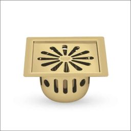 Sanjay Chilly Ezee 6x6 inch Stainless Steel 304 French Gold Square Floor Drain with Anti Cockroach &a; Insect Trap, SCCT-SE-FG-153-image-96