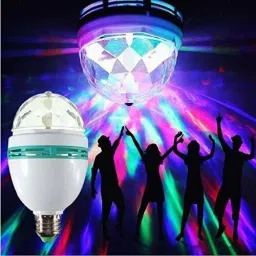 360 Degree LED Crystal Rotating Bulb Magic Disco LED Light Single Disco Ball-image-25