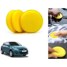 Auto Pearl Polyurethane Beige Washing &a; Waxing Polish Foam Sponge for Dzire T2 2012-2015 (Pack of 3)-picture-44