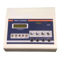 Physio Factory TENS 4 Channel LCD Nerve Stimulator Pain Relief Physiotherapy Machine with 10 Programs-1