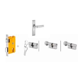 Dorset Cosmo HL CS 8 inch Zinc SC Finish Lock Set with Both 60mm Side Key Cylinder (Pack of 3)-picture-17