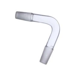 ABGIL B-24 Borosilicate 3.3 Glass Glossy Smooth Finish Recovery Bend Sloping Adapter, ABG456-45