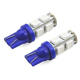 AOW 9 SMD (Blue) LED Parking Bulb Pilot Light/License Plate car Lights For Ford Fusion (Pair/12V)-12