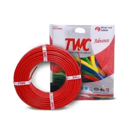 TWC Advance 1.0 Sqmm Red FR PVC Insulated Solid Stranded Flexible Copper Wire, Length: 90m, TWCAD02-image-92