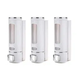 ZAP 500ml ABS Royal White Wall Mounted Soap Dispenser (Pack of 3)-image-35