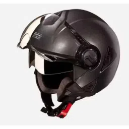 Studds Downtown Expanded Polystyrene Gun Grey Open Face Open Face Helmet, Size: Medium-picture-6