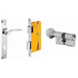 Dorset ML Series Letizia 70mm Stainless Steel Patina Finish Door Handle Lock Set with Knob &a; Key (Pack of 3)-picture-16