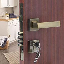 Voltizi Rose Stainless Steel 304 Antique Finish Mortise Door Lock Handle Set with Both Side Key, LB-10003-image-85