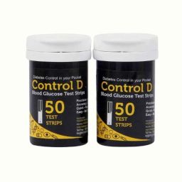 Control D Blood Glucose 100 Test Strips-21