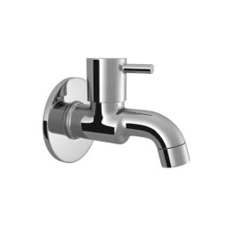 RN Flow 15mm Brass Chrome Bathroom Tap with Wall Flange, RNFLBC0002-43