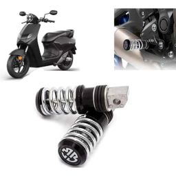 Auto Pearl 2 Pcs Steel Black Foot Rest Spring Coiled Set for Infinity E1-picture-34