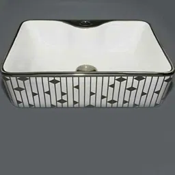 Uken Table Top Ceramic Wash Basin, Table Top Ceramic Wash Basin For Bathroom, Table Top Wash Basin For Living Room, Wash Basin, White (3)-image-95