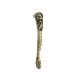 Gloxy 10 inch Brass &a; Aluminium Antique Finish Gold Lion Shape Main Door Handle, VCXZ-74-image-63