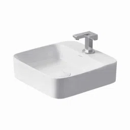 Uken CALLIE 44.45x30.48x13.97cm Premium Ceramic White Table Top Wash Basin-image-103