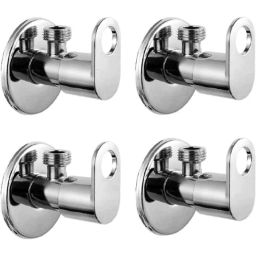 IRIS MAX Brass Chrome Finish Angle Cock (Pack of 4)-image-95