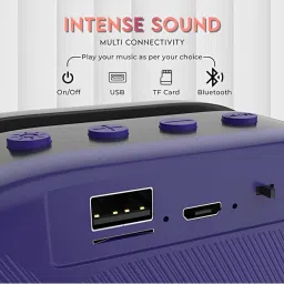 YAROH 9v_Sonic 12W RGB Outdoor Bluetooth Speaker - Your Portable Party Powerhouse! 10 W Bluetooth Laptop/Desktop Speaker image 3