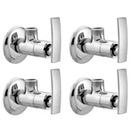 Drizzle Artize 4 Pcs Brass Chrome Finish Silver Angle Valve Set, AANGLEARTIZE4-picture-33