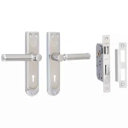 Harrison Ciaz 200mm White Metal Matt Finish Mortise Handle Set, 67875-picture-9