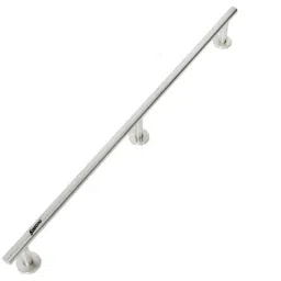 Simons Flexy 60cm Stainless Steel 304 Matt Silver Grab Bar for Bathroom &a; Toilet Safety Handle of Elderly People with 2 Legs, SM-FLX-45L-60-10