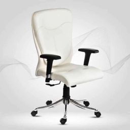 HUMAN METHOD PROGRESS MB Medium Back Steel White Executive Chair with Multi Lock, HMPA02-SP11-image-44