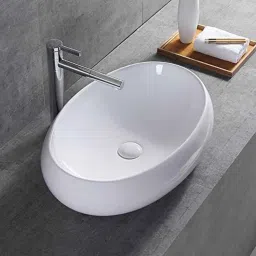 InArt 19x13 inch Ceramic White Table Top Wash Basin, INA-380-image-37
