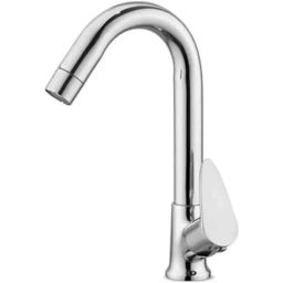 Kount Viggnet Brass Chrome Finish Swan Neck Basin Tap-22