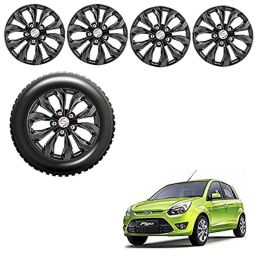 Auto Pearl 4 Pcs 14 inch ABS Black Press Type Car Wheel Cover Set with Retention Ring for Ford Figo-picture-39